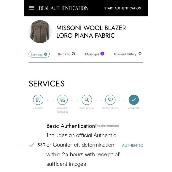 Missoni Loro Piana Wool Blazer Womens 42 US 6 Brown Italy Luxury Button Jacket - Picture 14 of 14